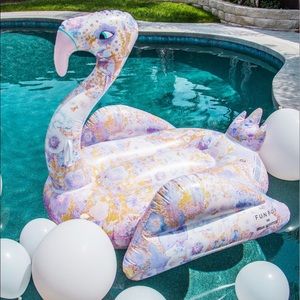 FUNBOY Floral Flamingo Pool Float